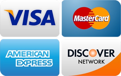 Major credit cards accepted by Kelli Slate, DDS